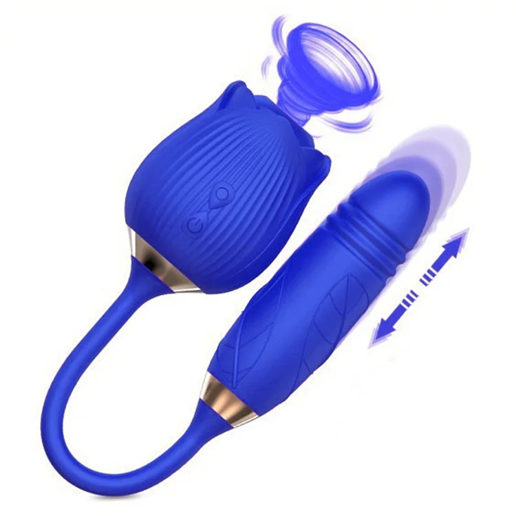 Automatic Retractable Vibrator Shock Sucking Vibrator