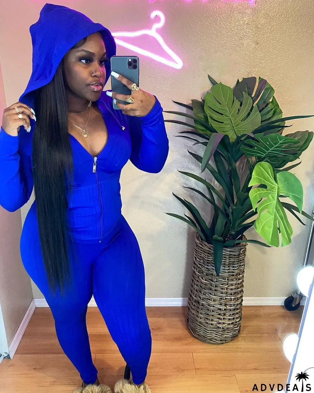 Hooded Cardigan Slim Fit Sports Casual Suit