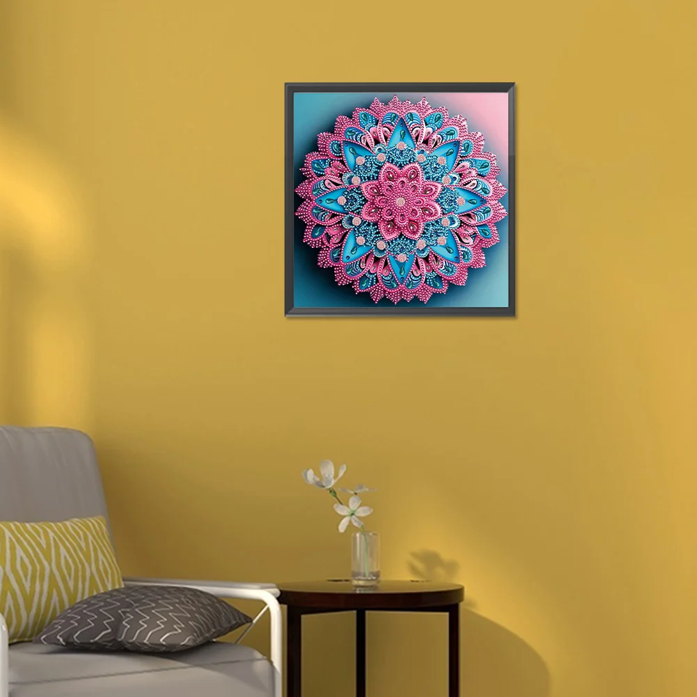 Diamond Painting - Partial Special Shaped Drill - Mandala(Canvas|30*30cm)