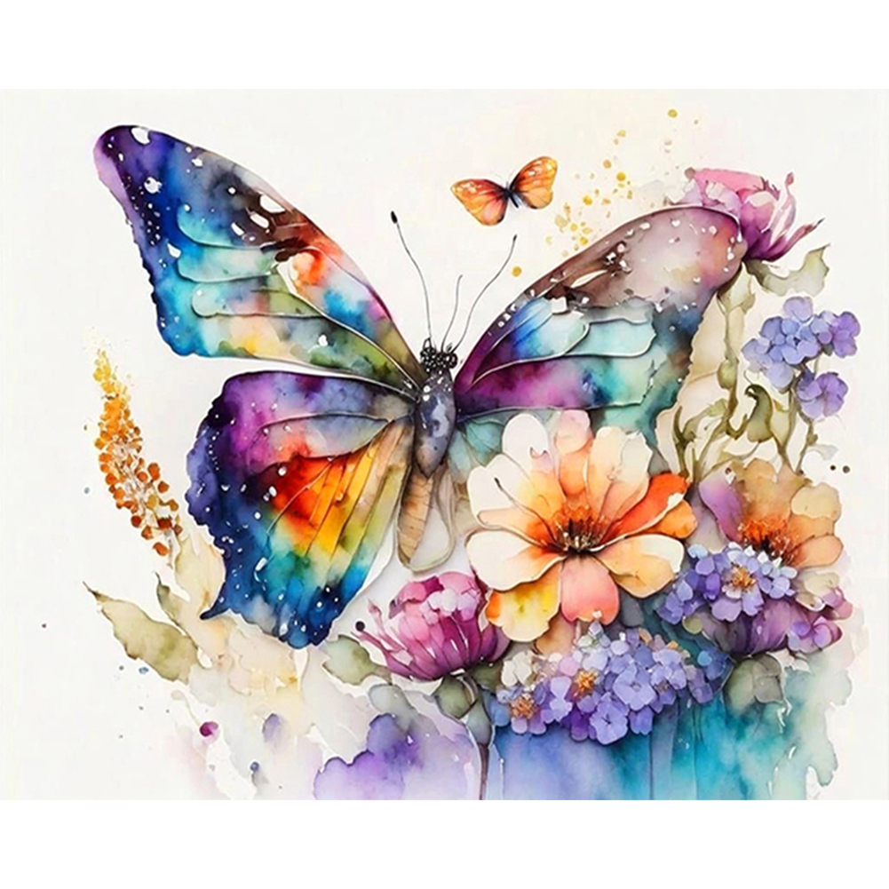 Butterfly-Paint by Numbers-50x40cm