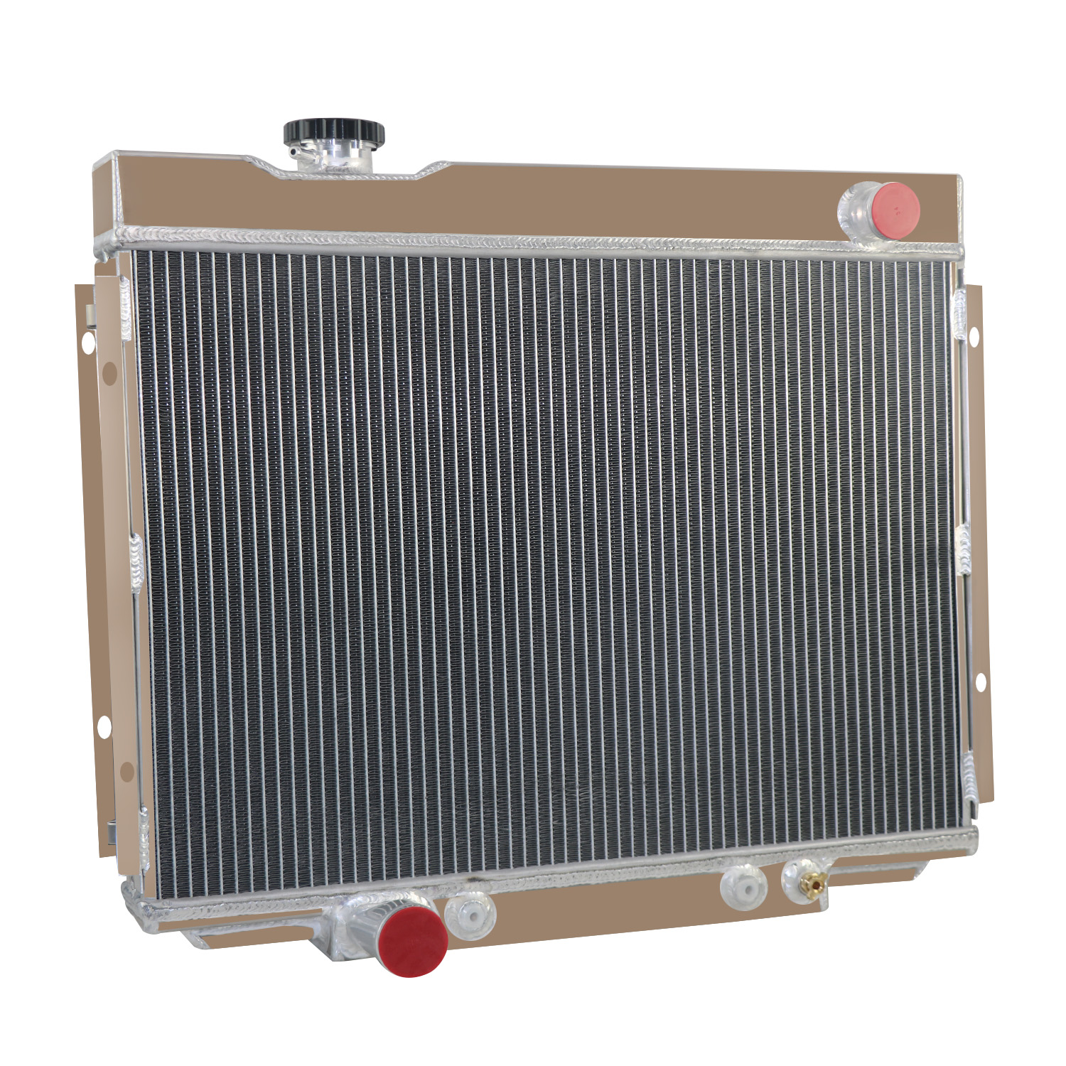 4 Row Aluminu Radiator For Ford Mustang/Torino/Ranchero/Fairlane V8 ...