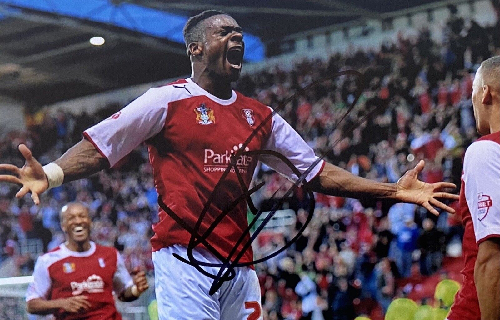 Kieran Agard Genuine Hand Signed Rotherham United 6X4 Photo Poster painting