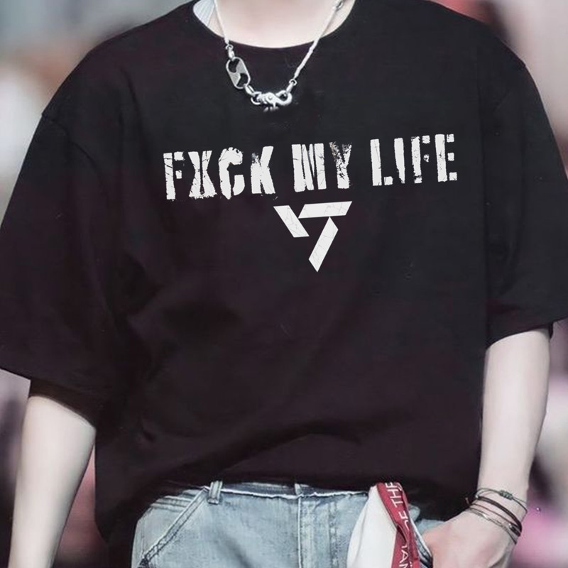 SEVENTEEN Album Fxck My Life Logo T-shirt officialsvtshop