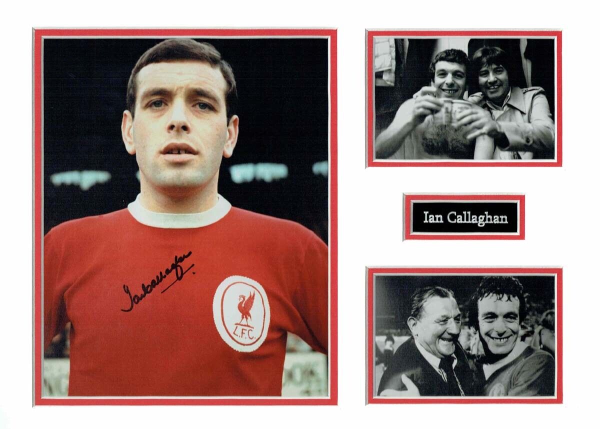 Ian CALLAGHAN Liverpool Legend Signed & Mounted Photo Poster painting Display 2 AFTAL COA