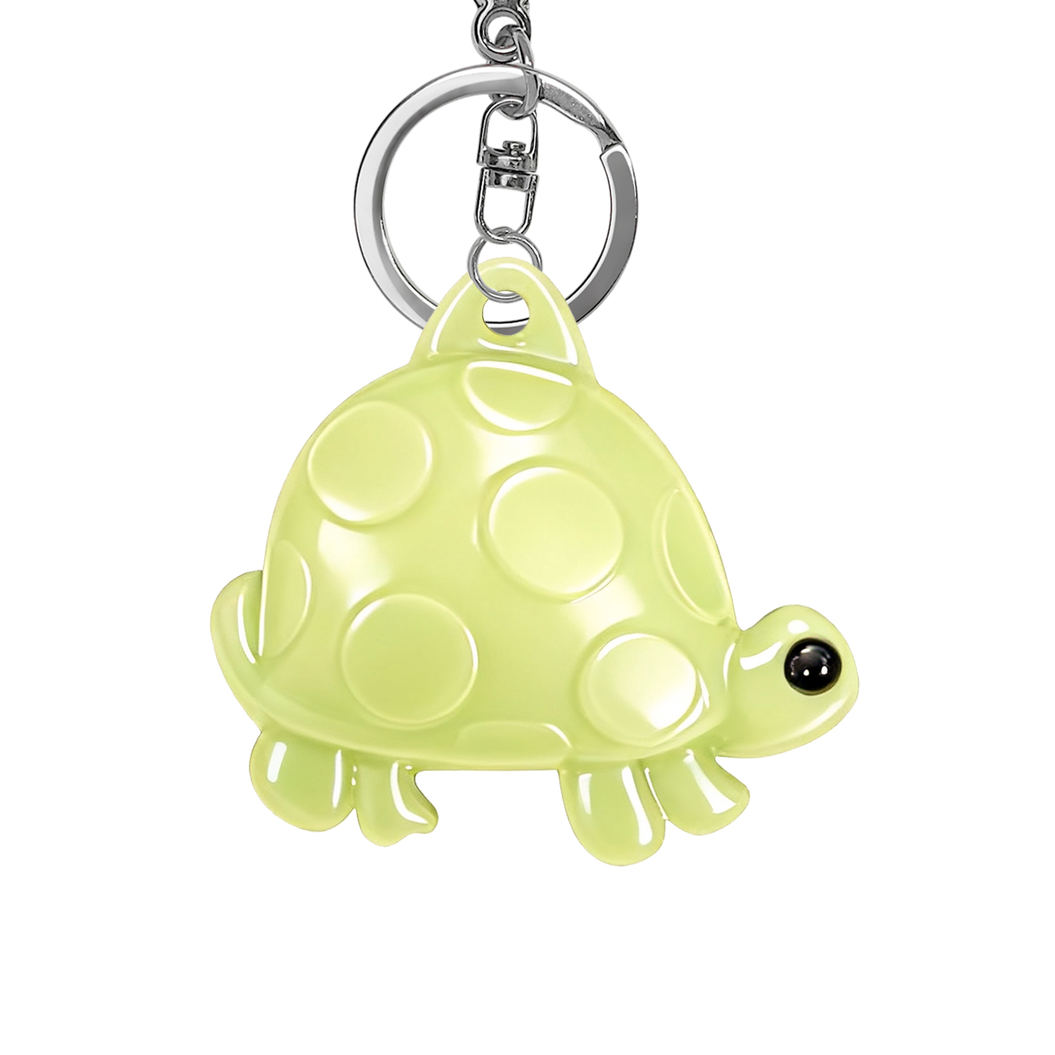 Glow in the dark  key chain turtle B