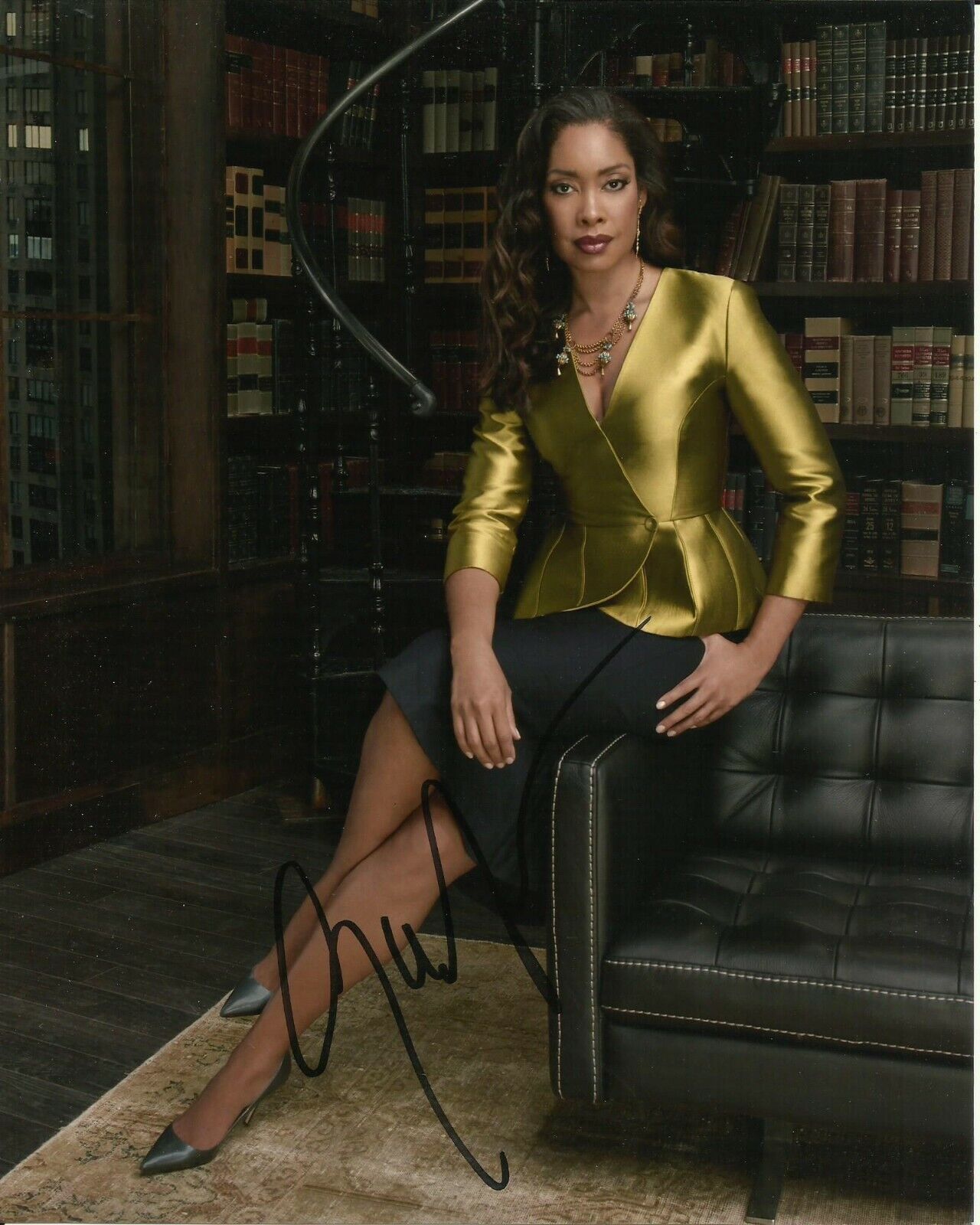 GINA TORRES SIGNED SUITS Photo Poster painting UACC REG 242 (2)