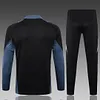 Joyfball 2024/2025 Manchester United Half-Pull Training Suit Black Football Shirt 1:1 Thai Quality