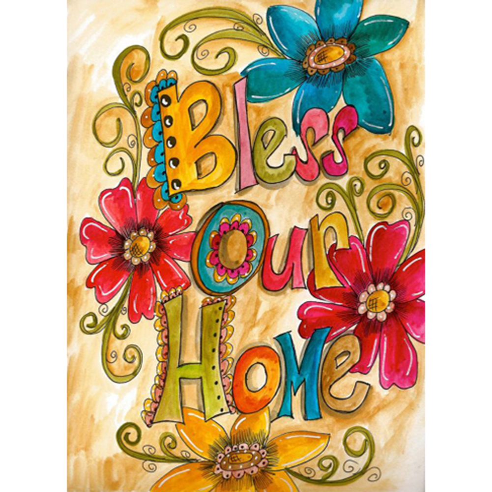 

Bless Home - Round Drill Diamond Painting - 30*40CM, 501 Original