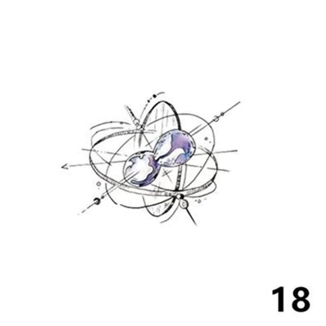 Waterproof Tattoo Stickers Cute Pattern Fake Tattoos Love Hourglass Sexy Girl Arm Clavicle Animal Wolf Temporary Tatoo Sticker