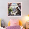 Cat By The Window-11CT Stamped Cross Stitch 40*40cm/15.75*15.75in tapestrymarket