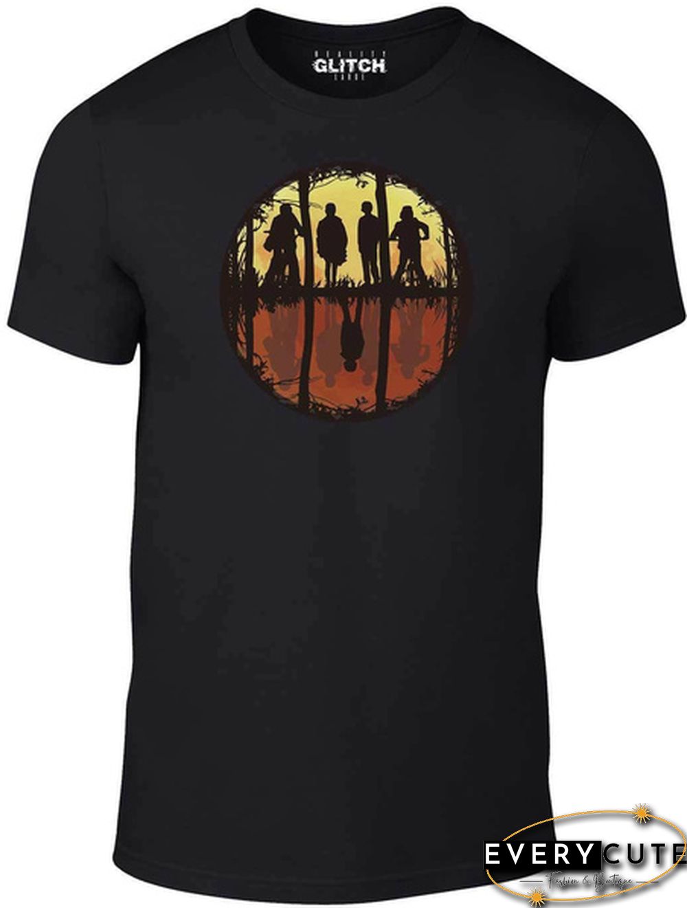 Men's Stranger Mirror T-Shirt - Inspired By Stranger Things Tv Netflix Hawkins