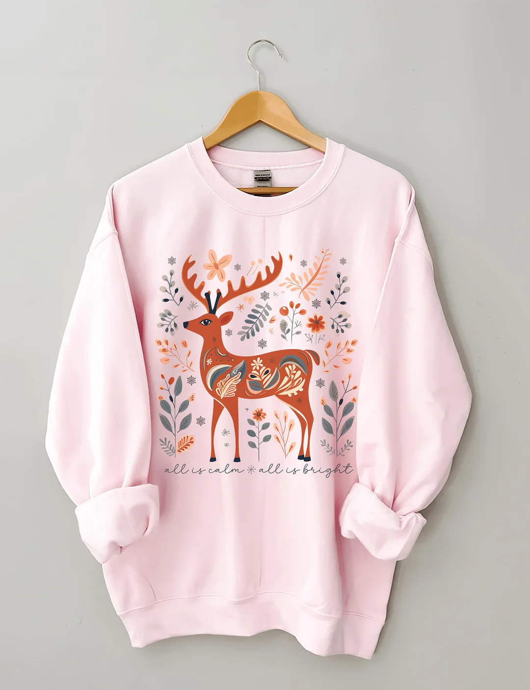 All Is Calm All Is Bright Sweatshirt