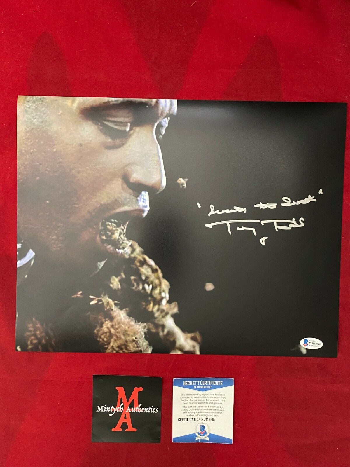 TONY TODD AUTOGRAPHED SIGNED 11x14 Photo Poster painting! CANDYMAN! BECKETT COA! HORROR!