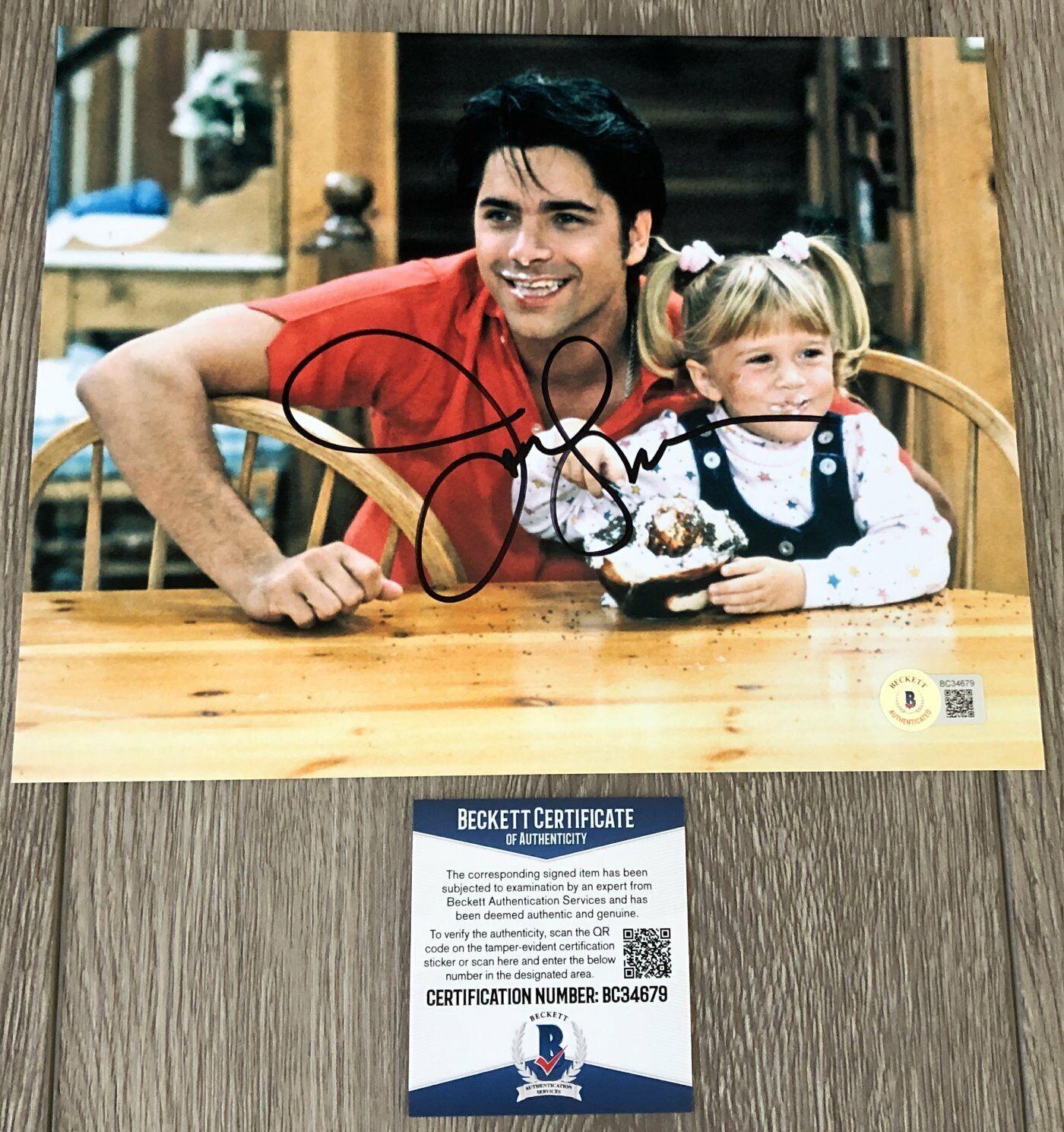 JOHN STAMOS SIGNED AUTOGRAPH FULL HOUSE 8x10 Photo Poster painting C EXACT PROOF BECKETT BAS COA