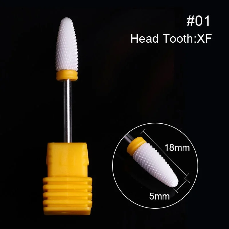 1Pc Ceramic Nail Drill Bits Nail Milling Cutter Bits Electric Drill Machine For Manicure Pedicure Equipment Accessory Tools-Nail Inspo