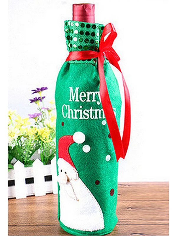 Wine Bottle Cover Christmas Santa Bottle Bags-elleschic
