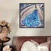 Fille en jupe habill&eacute;e - peinture au diamant de forme sp&eacute;ciale - 30 * 30cm