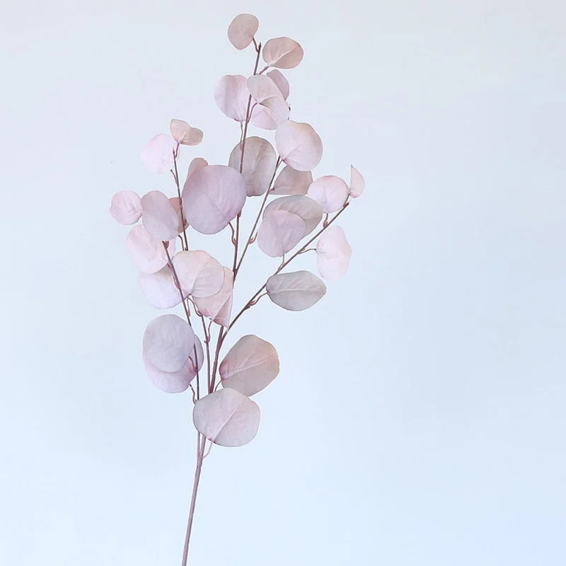 Autumn Artificial Plant Faux Leaves Eucalyptus Long Branch Wedding Home Decoration Silk Flowers Fake Plants DIY Wall Arrangement