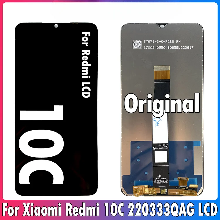 6.71inch Original For Xiaomi Redmi 10c LCD Display Touch Screen Digitizer Assembly For Redmi 10C 220333QBI LCD Replacement