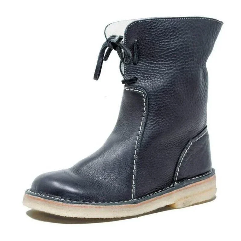 Vintage Buttery-Soft Waterproof Wool Lining Boots(Free Shipping)