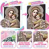 Virgin Mary Special Shaped 5D DIY Partial Drill Diamond Pearl Painting Kit for Adults Beginners Home Decor Pearl Diamond Dots Gem Art Craft Pearl Diamond Dots Painting 11.81x15.75inch