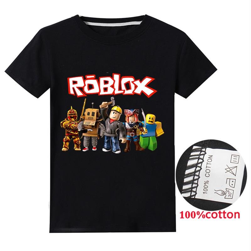 Roblox Print Cartoon Casual Summer Children Kids Short Sleeved T Shirt Kids Tt1678 - roblox casual shirt