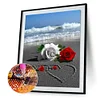 Valentinstag Liebe Rose - Rundbohrer Diamant Malerei - 30*40cm