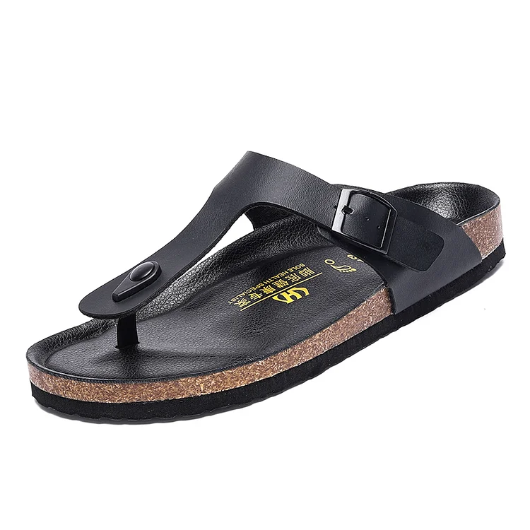 Tuledai New Leather Men Sandals Men's Flip flops Women Slippers Outdoor Beach Casual Shoes Zapatos Hombre Durable Non-Slip Luxury Shoes