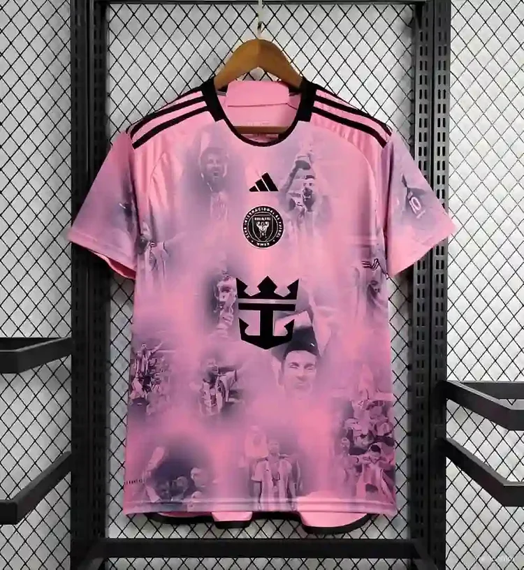 24/25 Inter Miami Champion Version Pink Soccer Jersey