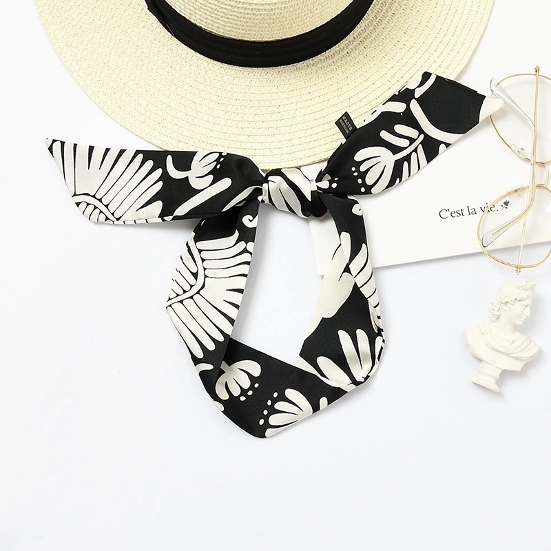 Women’s Sweet Polka Dots Heart Shape Satin Printing Silk Scarves