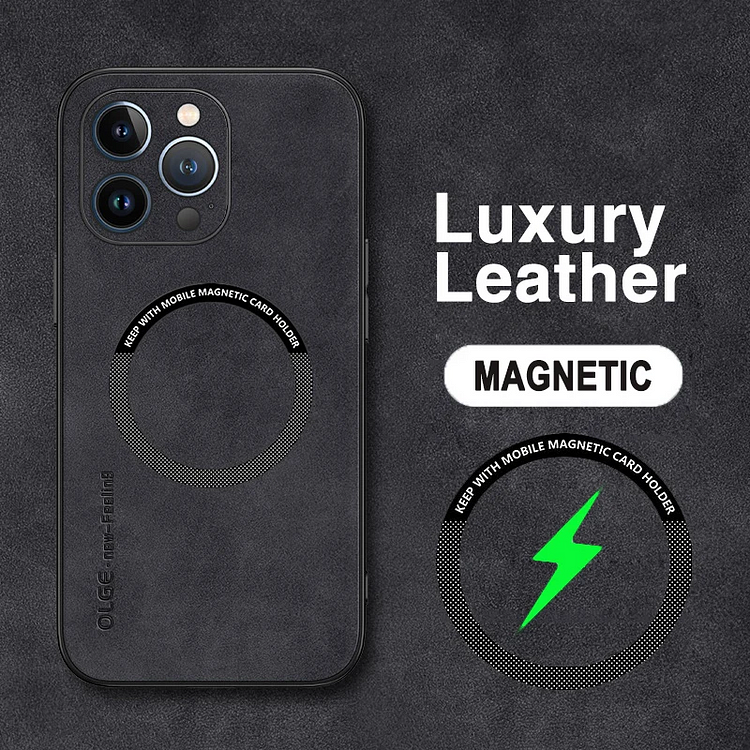 Magnetic Magsafe Leather Shockproof Soft Cover