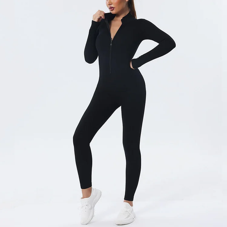 PASUXI Custom Logo Sports Bodysuit Seamless Woman Gym Workout Playsuit Solid Womens Yoga Jumpsuits huanwei