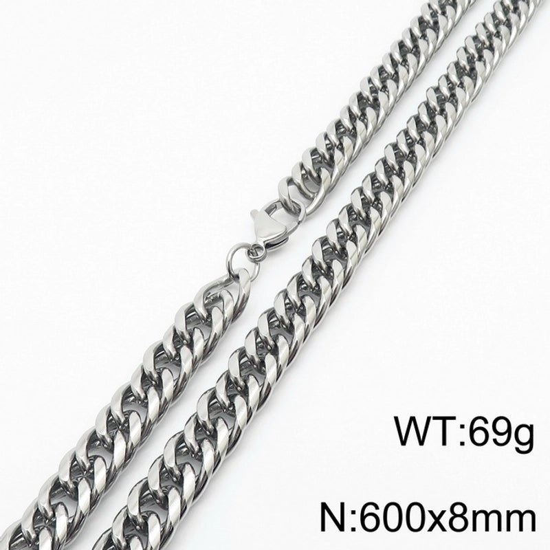 Minimalist Geometric Stainless Steel Unisex Necklace