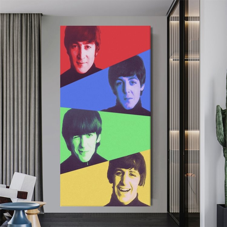 The Beatles Puzzle Canvas Wall Art