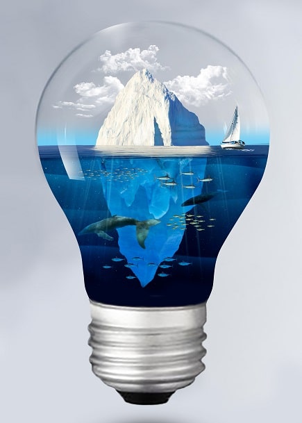 

Iceberg in Light – Paint By Numbers - 40*50CM, 501 Original