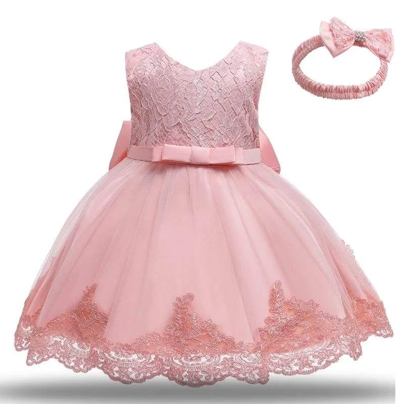Baby Girl Dress 1 Year Birthday Party Dress for Girls Christening Gown For Baby Girls Embroidery Christmas Vestido Infantil