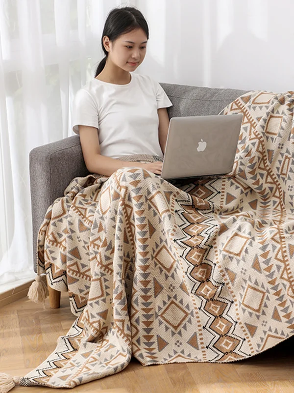 Home Keep Warm Jacquard Blankets Accessories