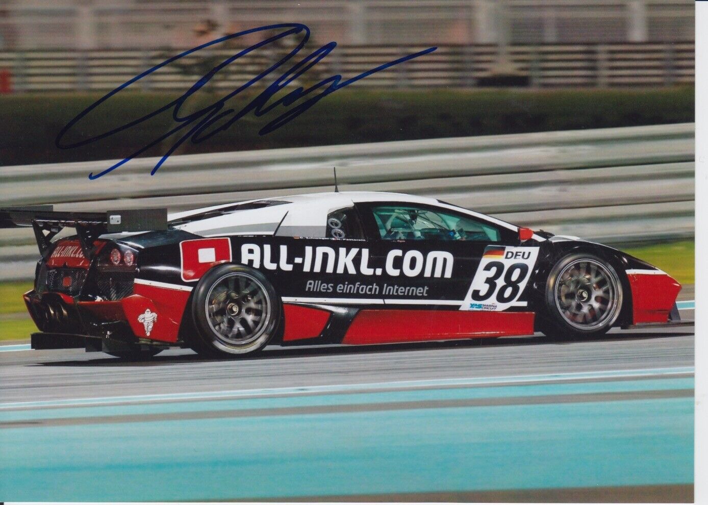 Dominik Schwager Hand Signed 7x5 Photo Poster painting - FIA GT Championship 3.