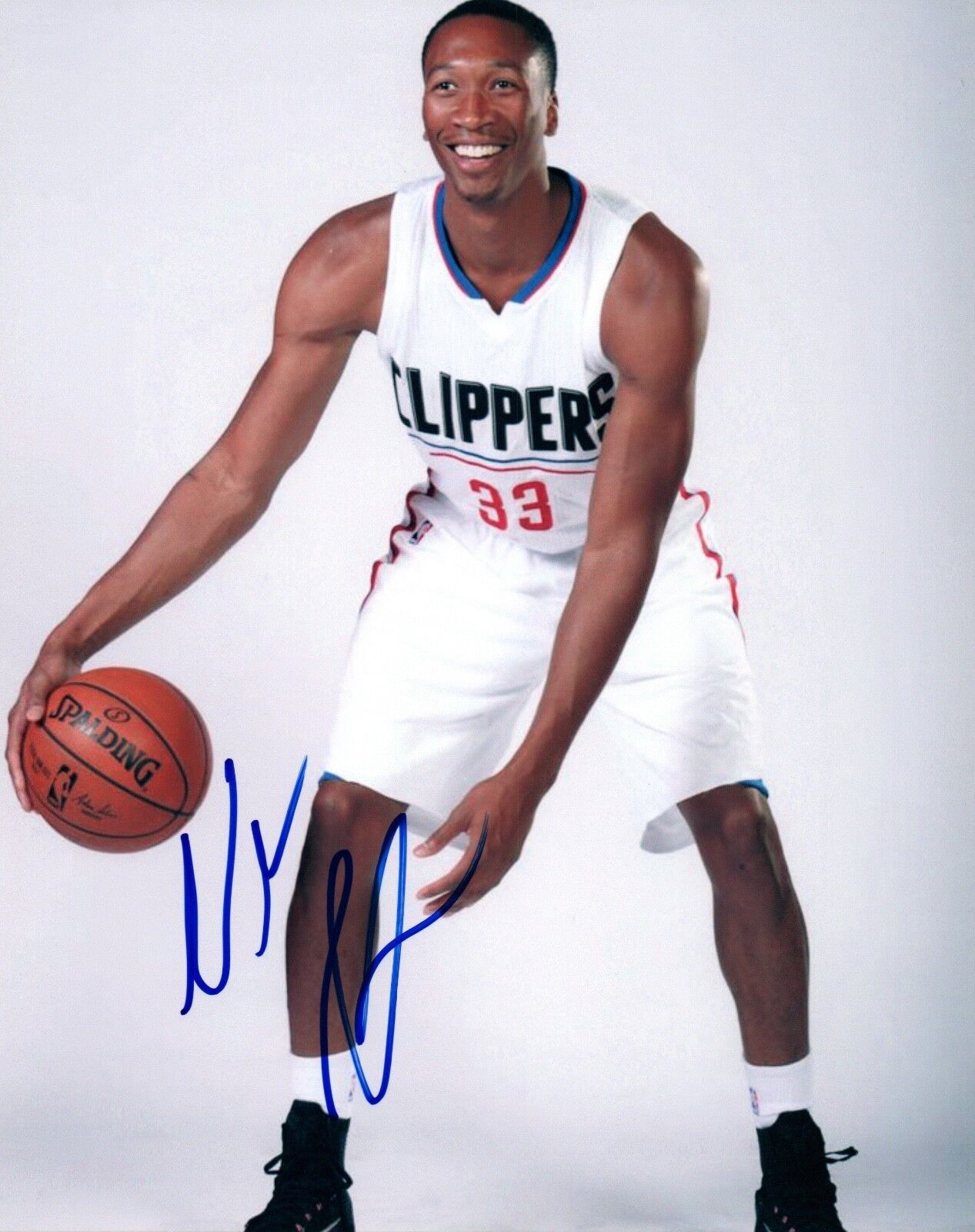 Wesley Johnson Wes Signed Autographed 8x10 Photo Poster painting LA Los Angeles Clippers COA AB