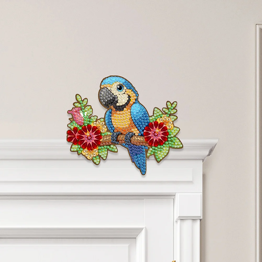2Pcs Bird On A Branch Diamond Painting Door Corner Sign Diamond Door Frame Decor