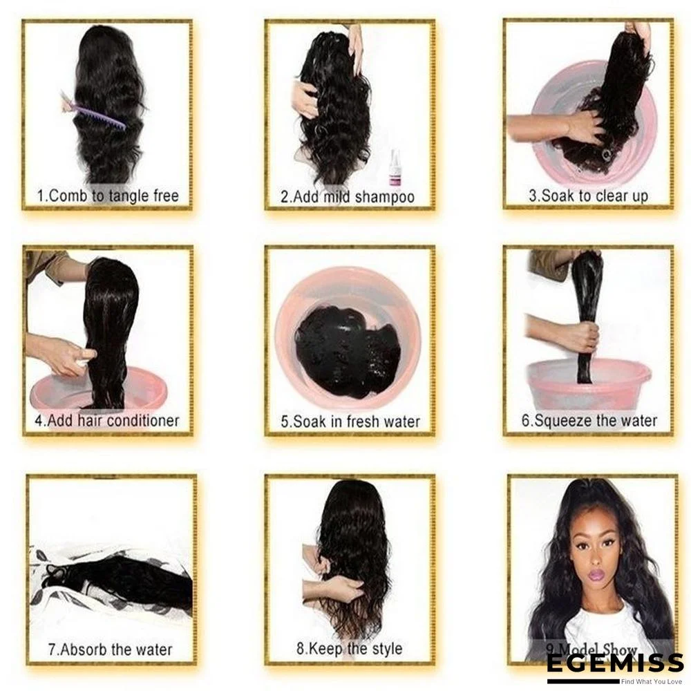 Chemical Fiber Wig Women's Long Curly Hair Mechanism Rose Net Chemical Fiber Headgear | EGEMISS