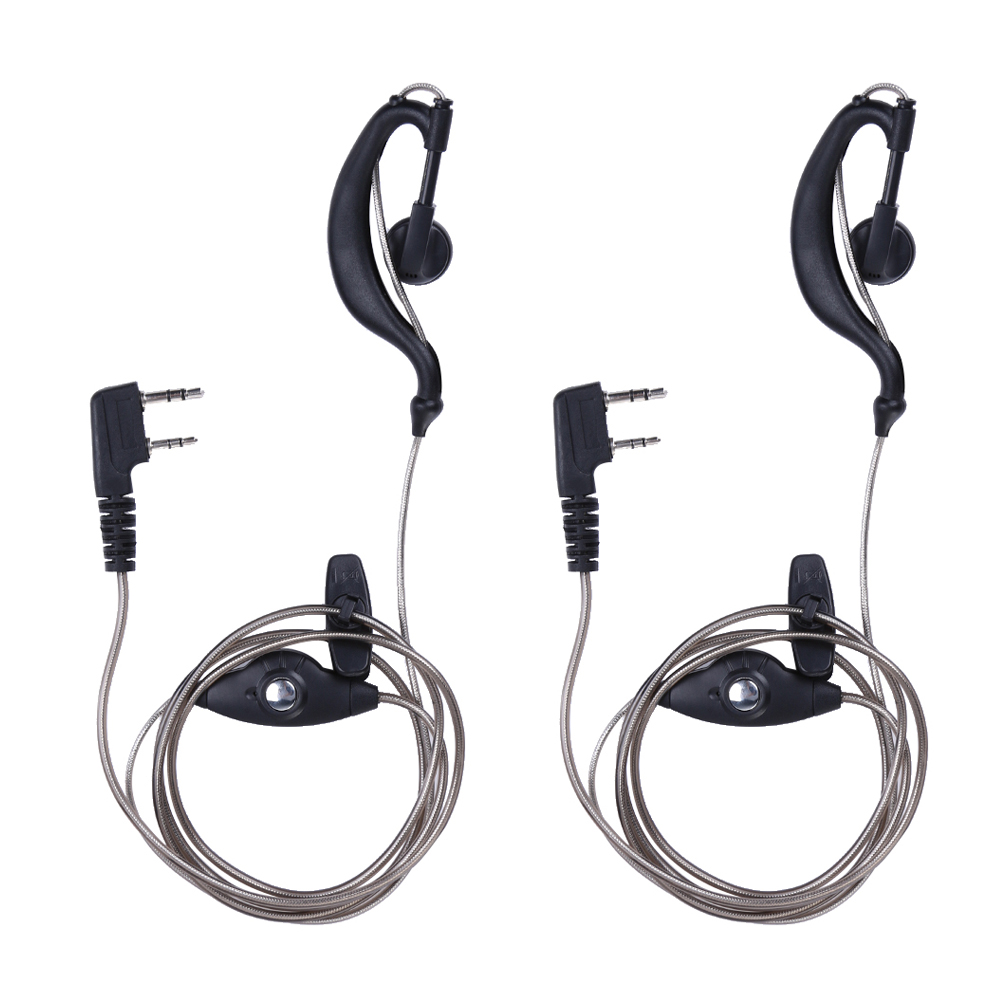

2Pcs 2 PIN Earpiece Headset PTT MIC for BAOFENG UV5R for KENWOOD Etc., 501 Original