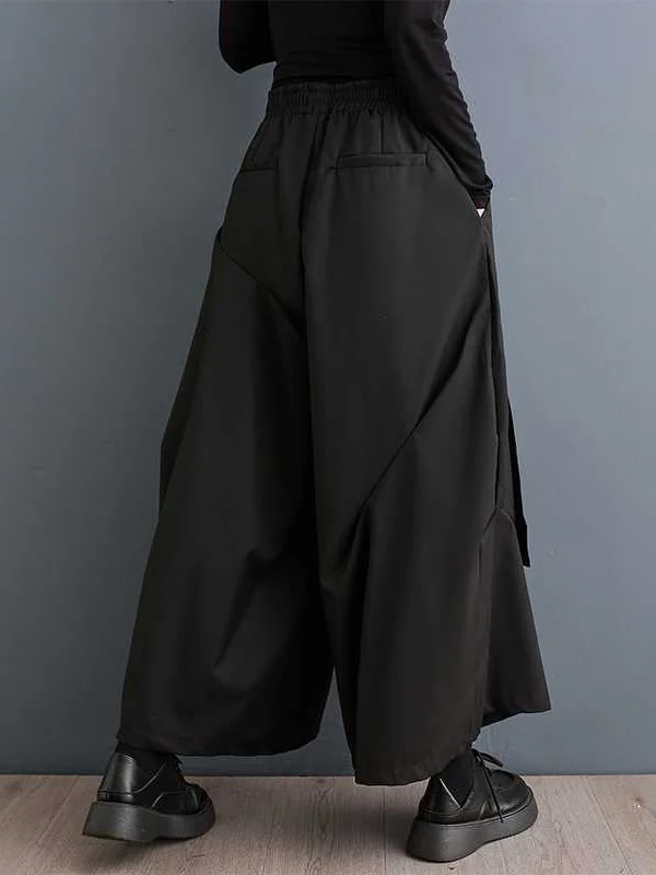 Effortless Elegance: High-Waisted Loose Pleated Pants with Elasticity ...