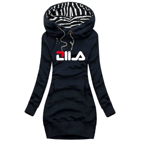 Autumn And Spring Womens Fashion Long Hoodie Slim Fit Dress Popular Hoodie Hooded Womens Long Sleeve Sweater - Shop Trendy Women's Fashion | TeeYours