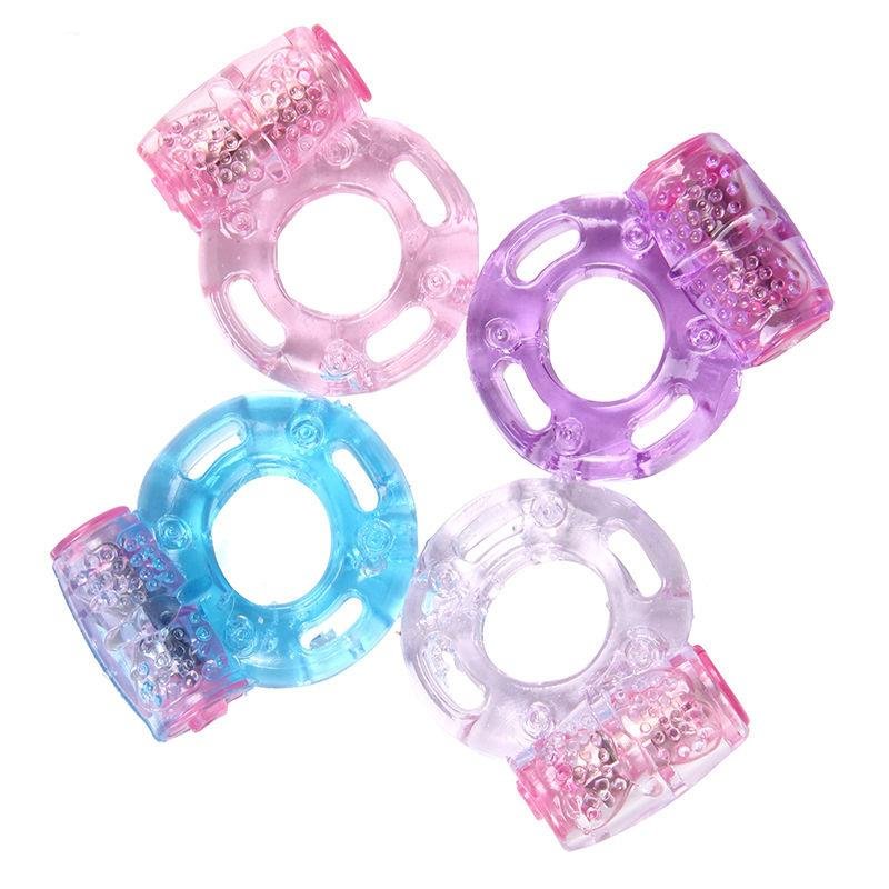 Crystal Butterfly Vibrating Penis Ring Lock Ring Sex Toy For Men 