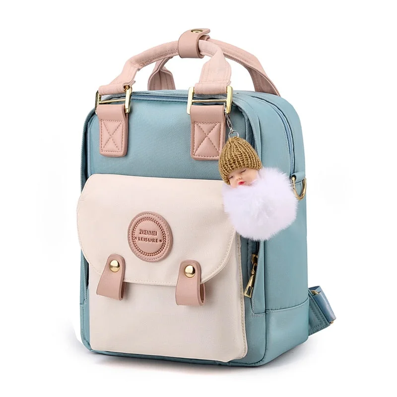 High Quality Macaron Donuts Small Backpack Women Luxury Designer  School Shoulder Bags Girls Multifunction Travel Backpacks