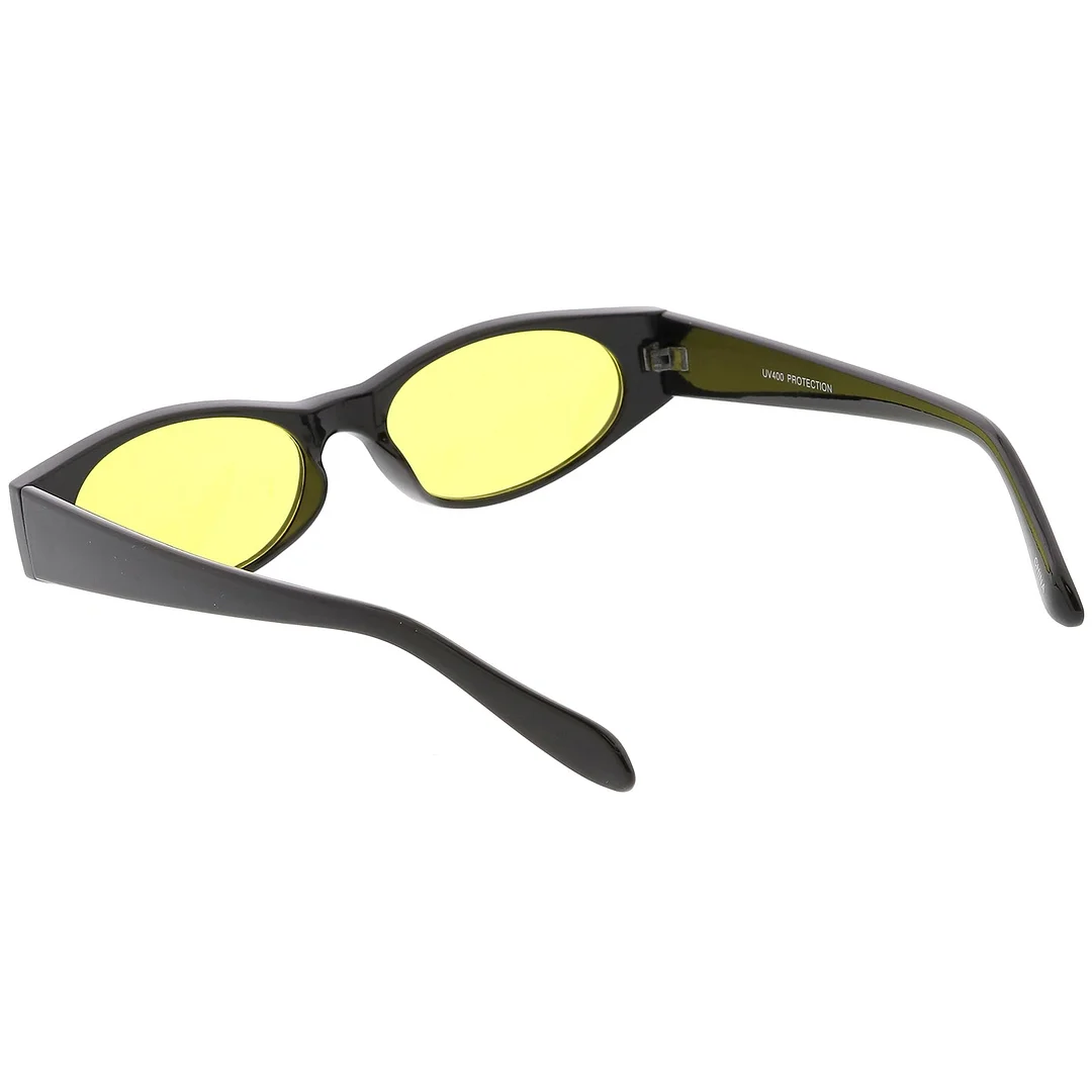 Extreme Thick Oval glasses Color Tinted Lens 53MM