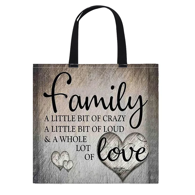 Shopper Bag - Family 11CT Stamped Cross Stitch 40*40CM