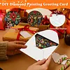 Christmas DIY Diamond Painting Greeting Cards with Envelopes
