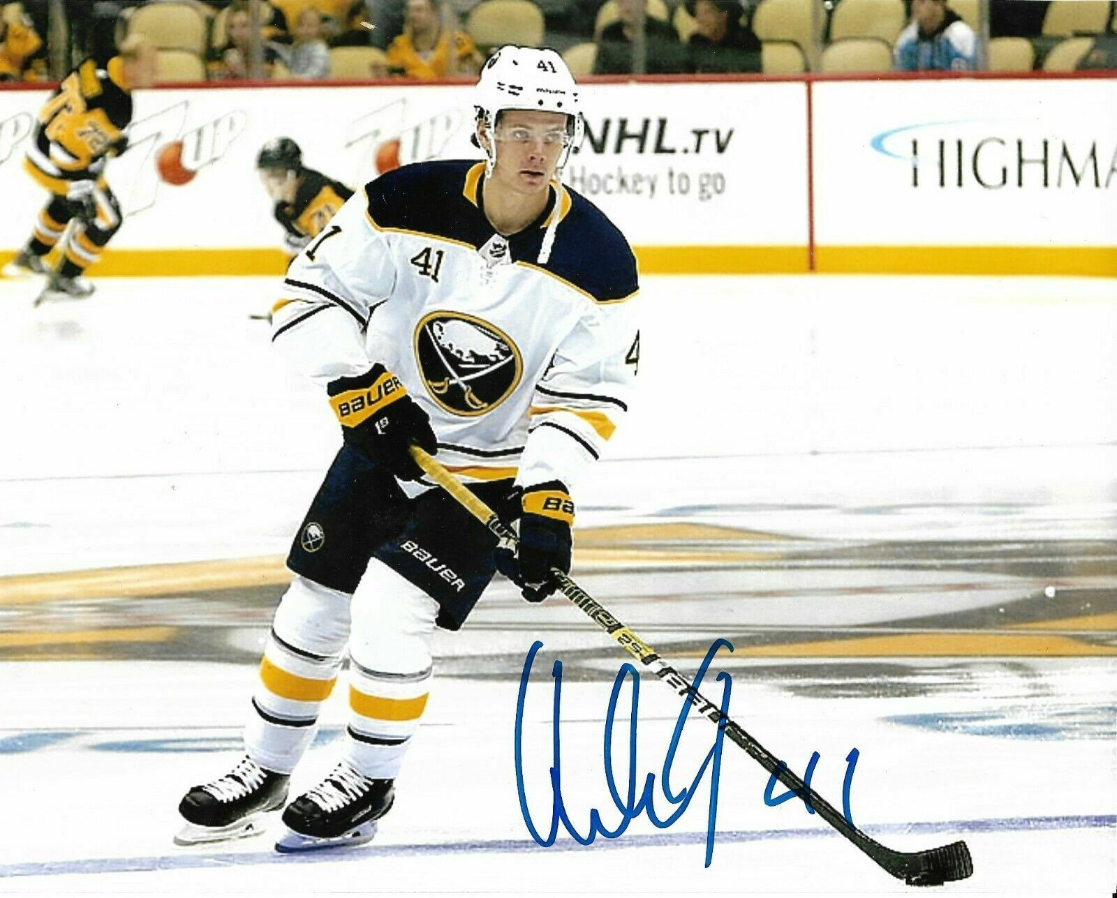 Victor Olofsson Autographed Signed 8x10 Photo Poster painting ( Sabres ) REPRINT